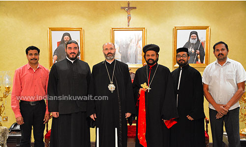 Patriarchal Vicar Jacobite Churches in Kuwait meets heads of fellow Churches.