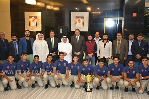 Kuwait Cricket gave rousing welcome to   U-19 team