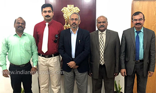 “Kala (Art) Kuwait” Delegation met H.E. Mr. Jeeva Sagar,  the Ambassador of India to Kuwait