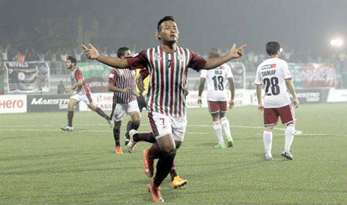 Mohun Bagan thump Minerva 4-0 to go top of I-League