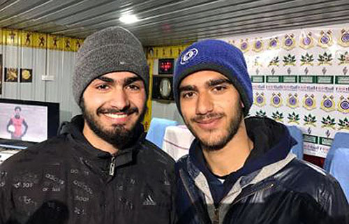 Two Kashmiri footballers selected for Spanish club call on CM Mufti