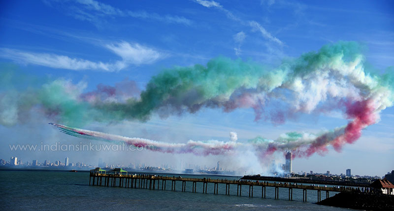 Italian air force ‘Frecce Tricolori’ breath-taking air show in Kuwait