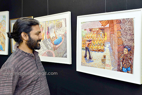 Painting exhibition by artist Sunil Pookkode portrays nostalgia, memories