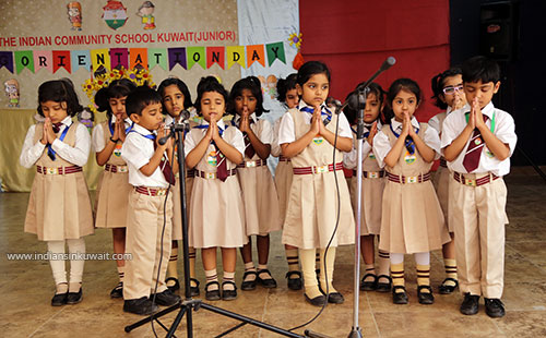 The LKG Orientation programme was conducted at the Indian Community School Kuwait-Junior