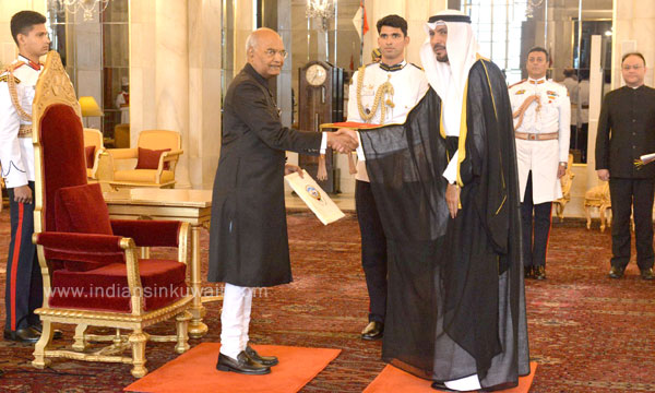 Jassem Al-Najem took charge as Kuwait Ambassador to India