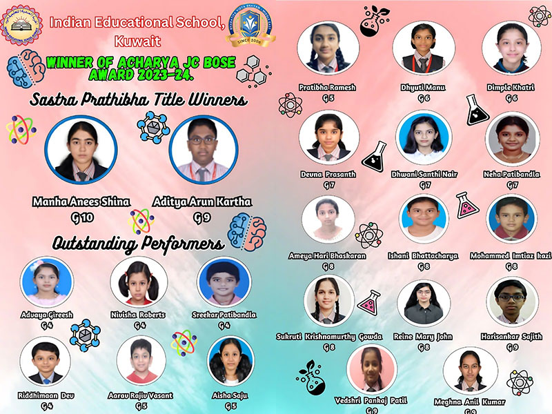 Indian Education School Shines at Sastra Prathibha Contest 2023-24