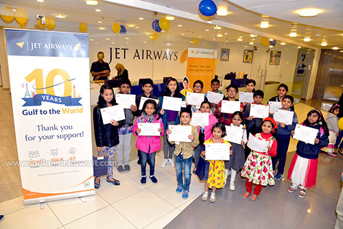 Jet Airways celebrates 10th Year Anniversary of Operations from Gulf to the World.