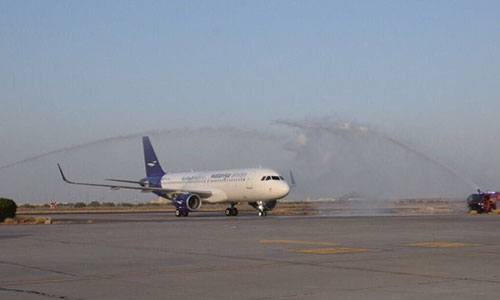 Wataniya Airways received its   first Airbus