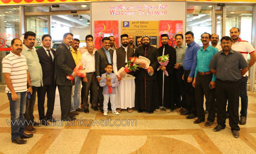 Bishop Zacharias Mor Polycarpos arrives in Kuwait 