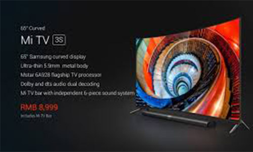 Xiaomi launches 65-inch curved Mi TV 3S in China with Dolby DTS audio