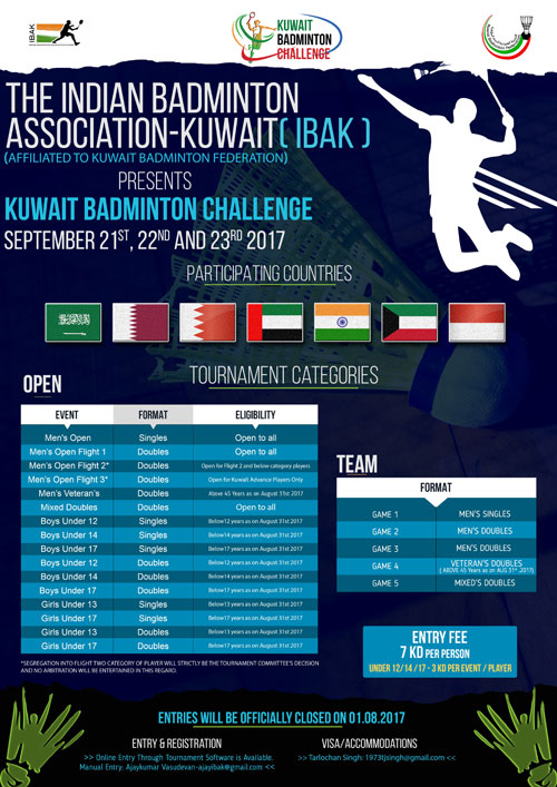 IBAK goes Global with Kuwait Badminton Challenge