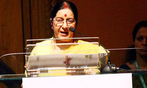 Aiming at Pakistan, Swaraj tells UN world must isolate nations exporting terror