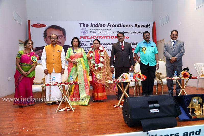 “Mars Man” title conferred on the Indian Space Scientist Dr. Mylswamy Annadurai by the Indian Frontliners, Kuwait
