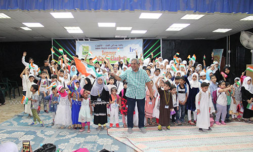 IMA Summer Islamic class student celebrate Indian Independence day