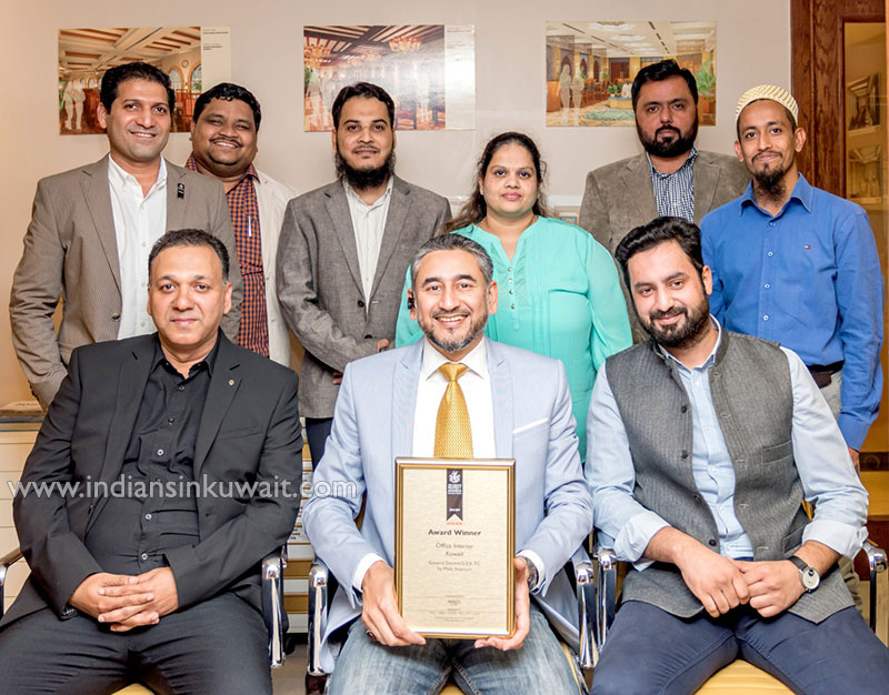 Kuwait based Maks Interiors  won  Best Office Interior design Award at International Property Awards
