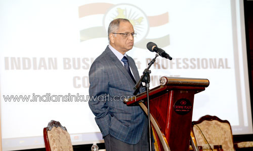 N.R. Narayana Murthy deliver speech on entrepreneurship at IBPC event  in Kuwait