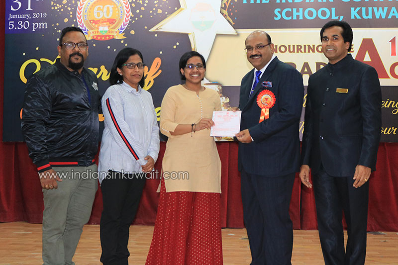 Indian Community School Kuwait Trumps with the CBSE Award of Excellence-2019