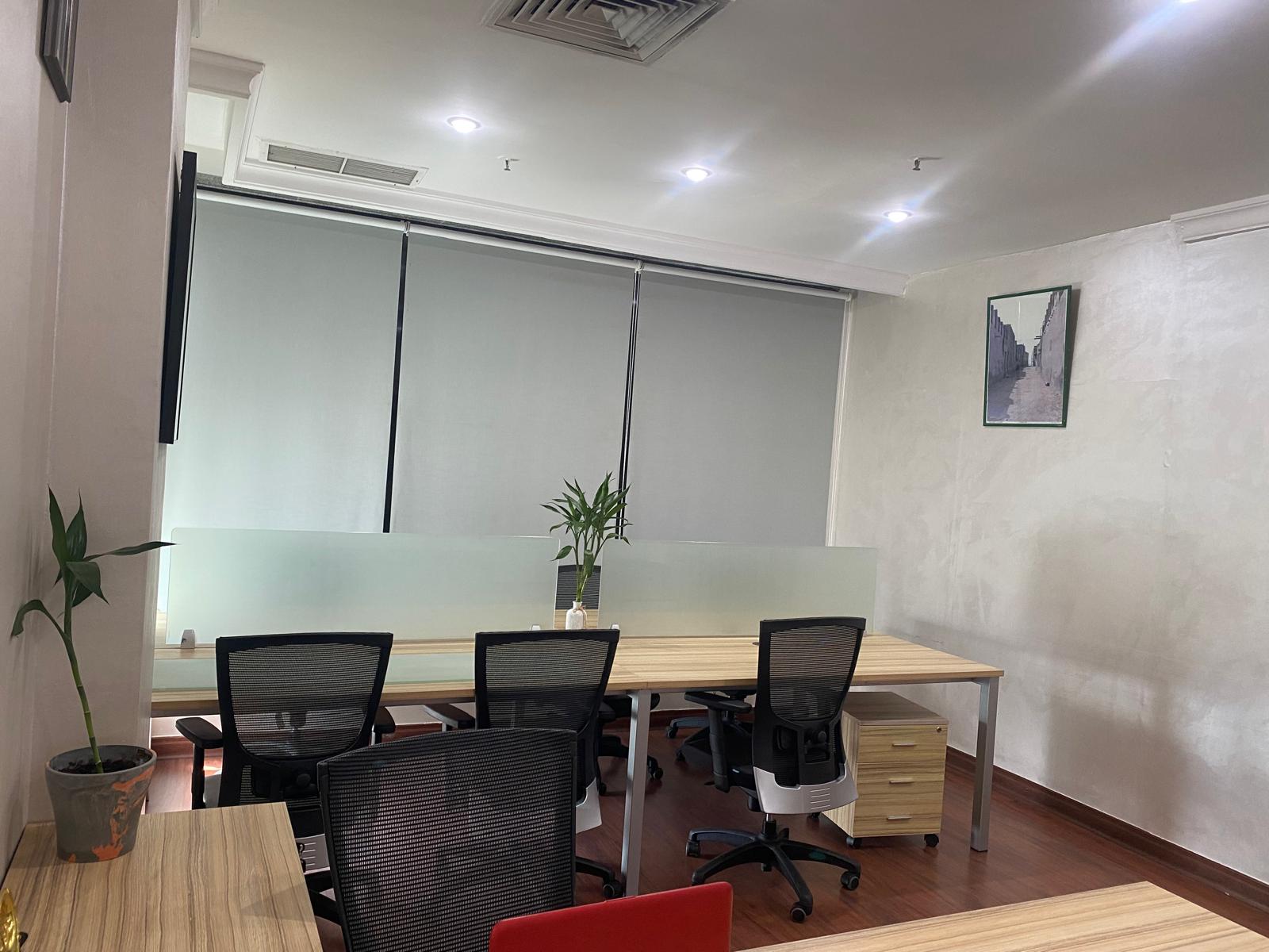 Office space available for sharing with the facilities