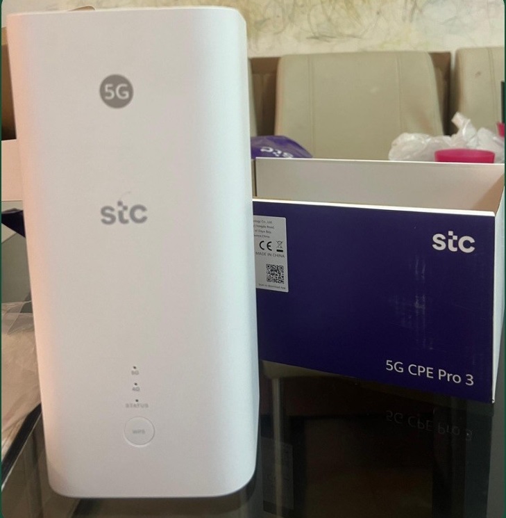 For Sale:- Huawei CPE Pro 3 STC 5G Router (Locked) - 5G/White/1 year used/KWD 55/-  Contact No. 6635