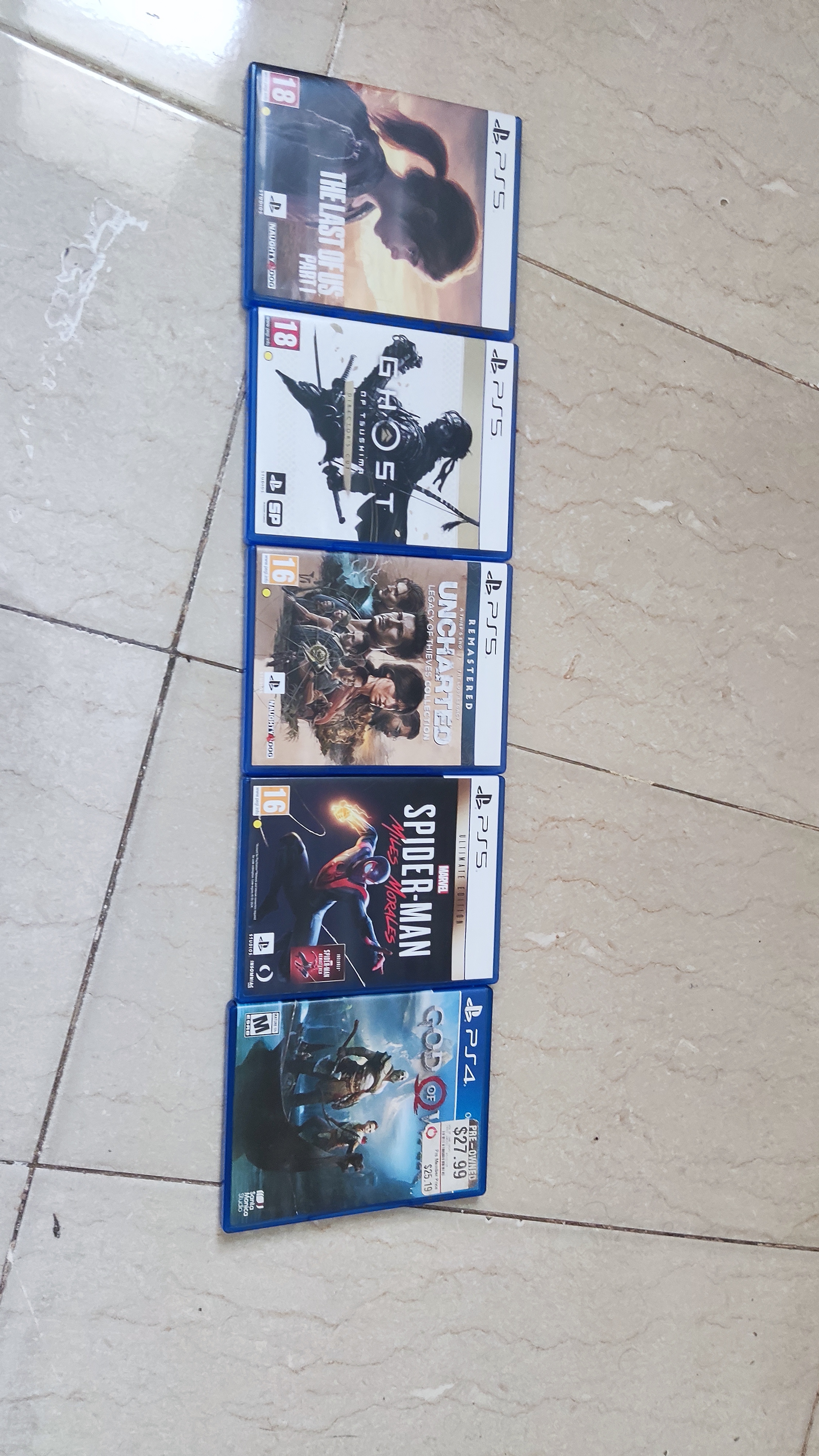5 Playstation Discs for Sale
