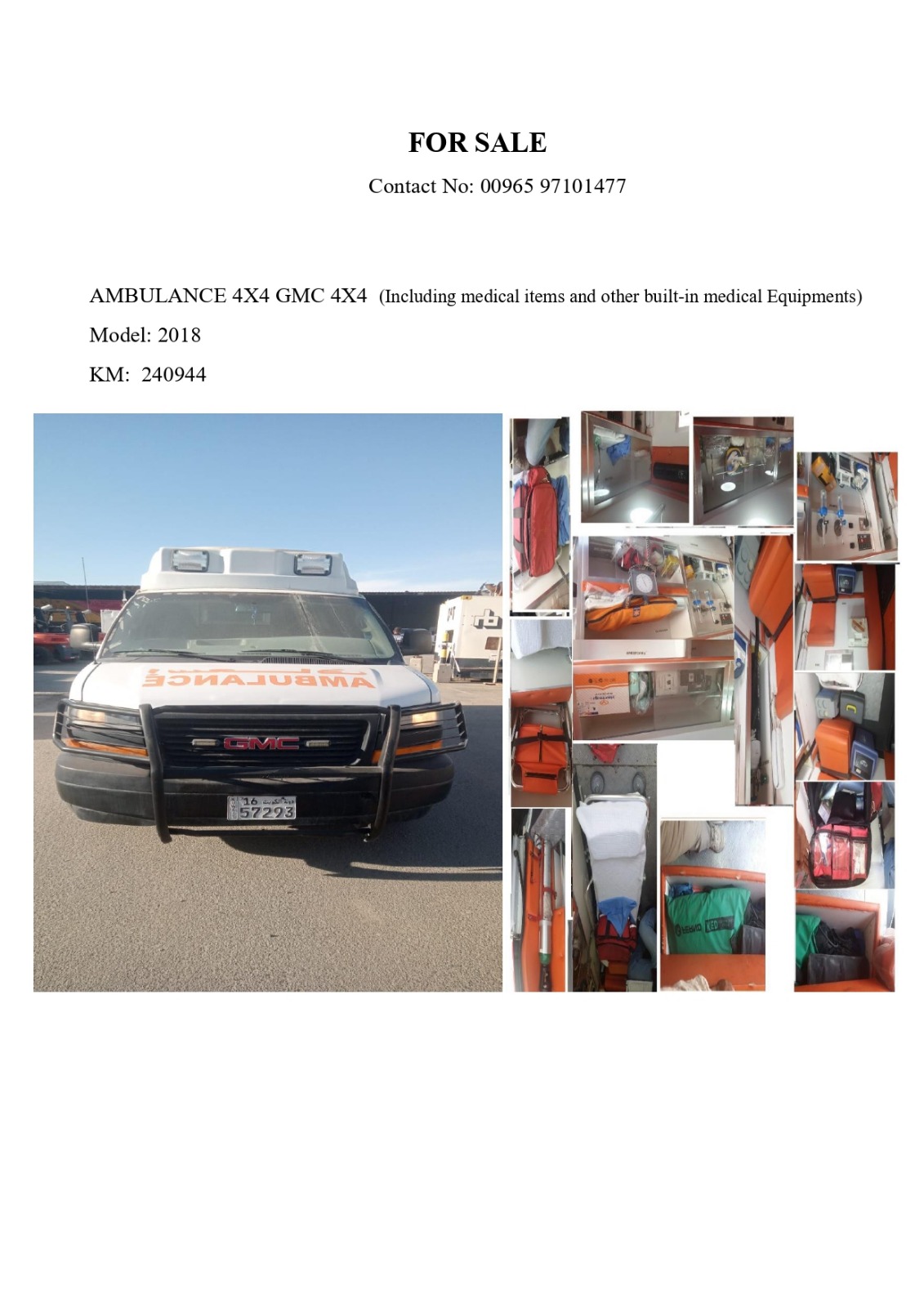 AMBULANCE 4X4 FOR SALE 3 NOS