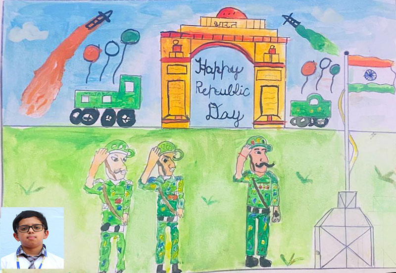 Republic Day Drawing for Kids