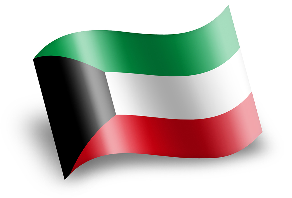 Flags of uae iran bahrain qatar kuwait and oman Vector Image