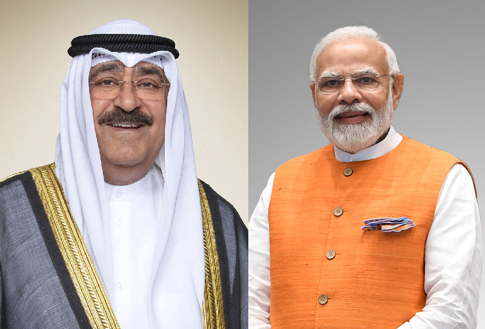 Indian PM Modi Congratulates Kuwait Amir His Highness Sheikh Mesh