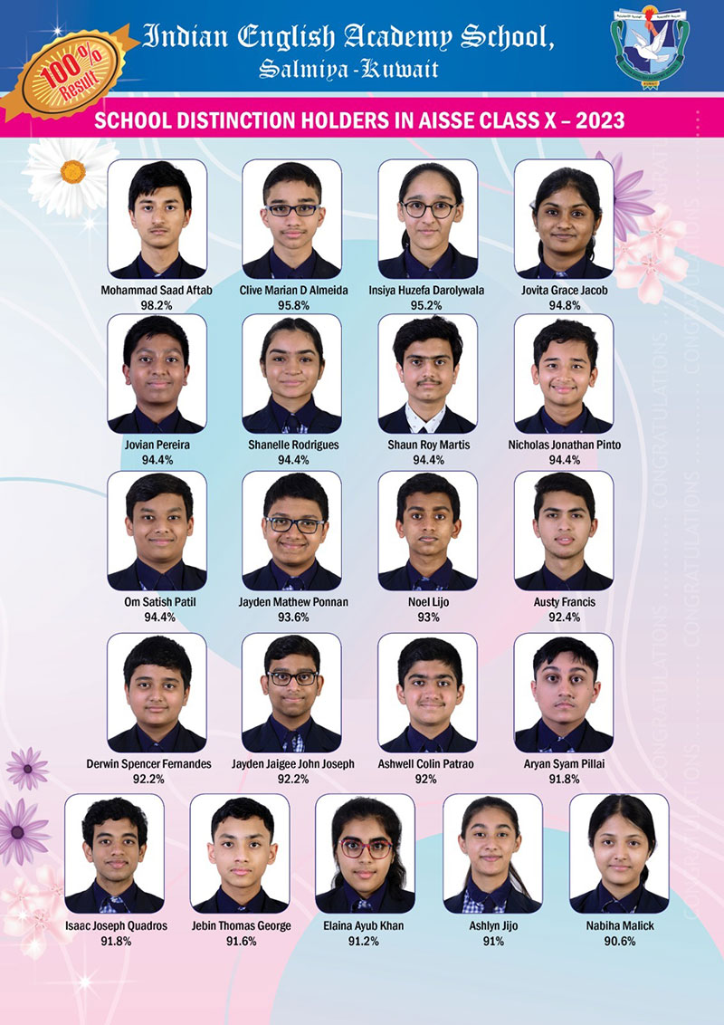 IEAS students shine in the CBSE Class X results, bringing home a