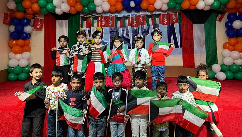 Happy Kids School (mangaf) Students Commemorated Kuwait National