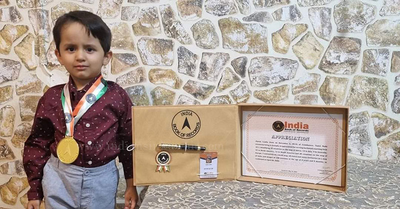 Kuwait Born Indian boy breaks Guinness World Record for bottle fl