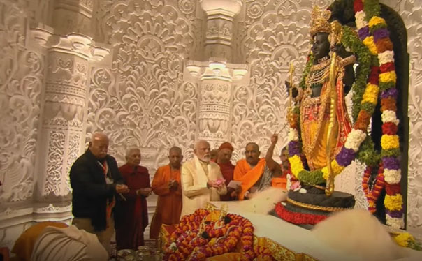 Ram Lalla idol unveiled at grand temple in Ayodhya, PM Modi leads