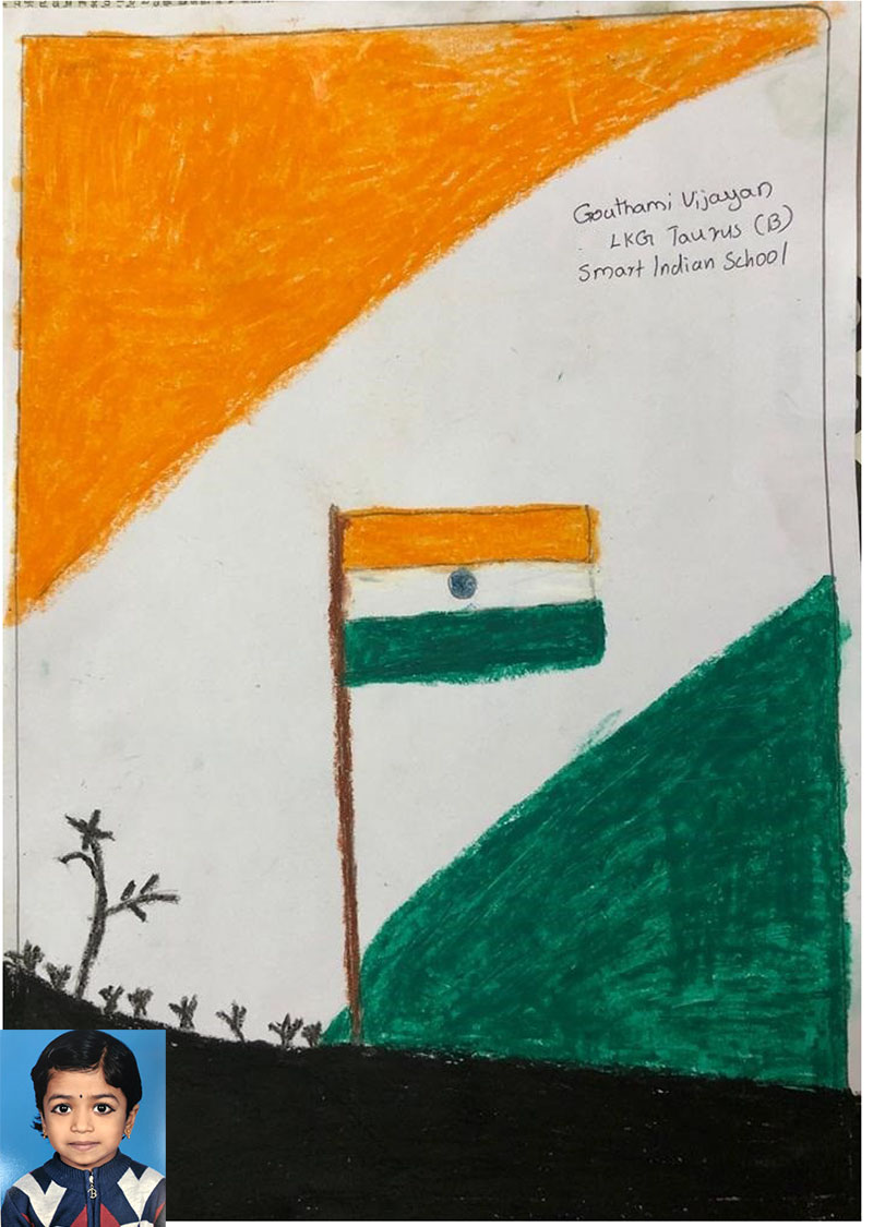 How to Draw INDIAN FLAG Detailed Drawing Step by Step - YouTube