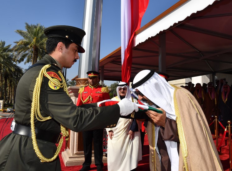 Kuwait Amir patronizes, attends flaghoisting ceremony at Bayan P