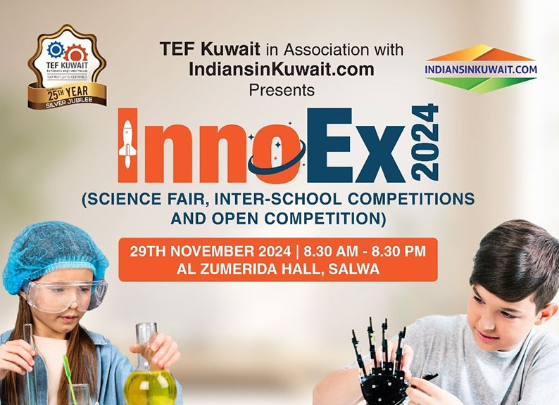 TEF Kuwait in association with Indiansinkuwait.com announces InnoEx-2024 - Science fair