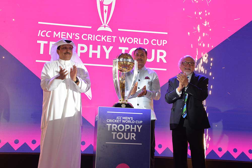 In a historic moment, ICC World Cup Trophy unveiled in Kuwait