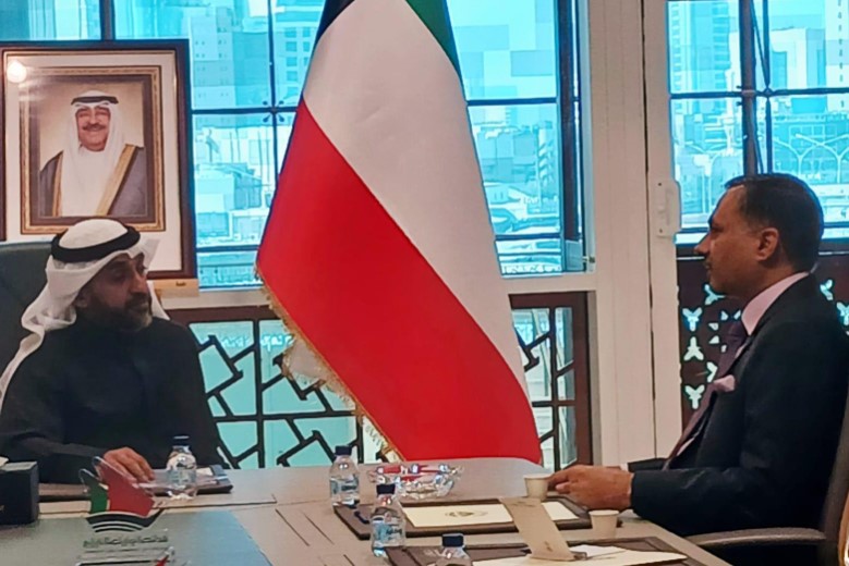 Indian Ambassador met Kuwait  Minister of Commerce and Industry