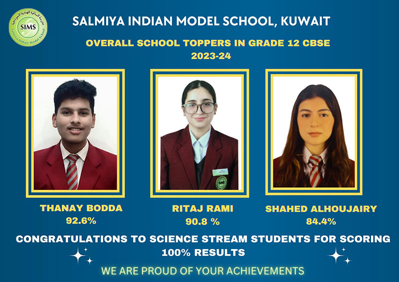 SIMS Students Excel in CBSE Exams, Achieving Remarkable Results