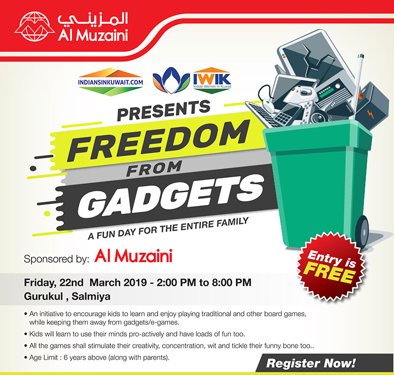 "Freedom from Gadgets" - a day for kids to go back to the olden days