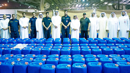 6000 liters of alcohol confiscated coming from a Gulf state