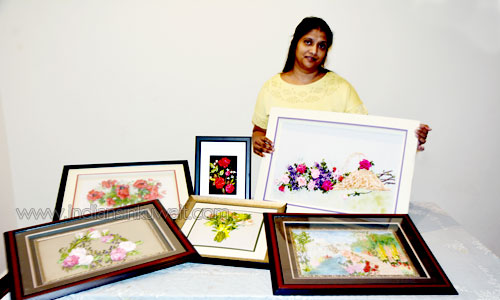 Extraordinary artist of ribbon work – Mrs Poornima