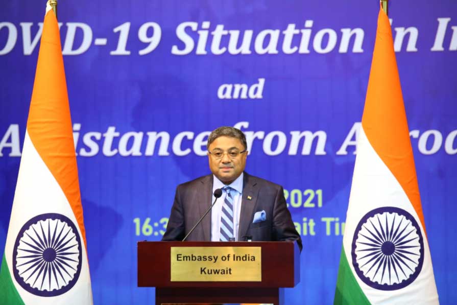 Ambassador address the Indian community on Covid situation in India
