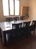 Wooden Dining Table for Sale with 6 Chairs.